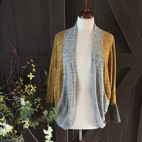 Daytrip Cozy Brown and Gray Cardigan - Picture 1 of 10